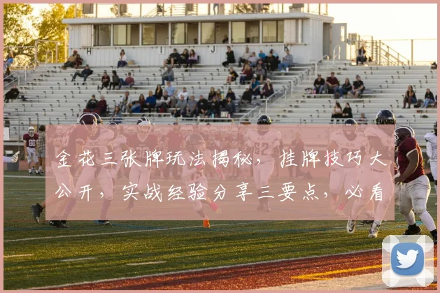 金花三张牌玩法揭秘，挂牌技巧大公开，实战经验分享三要点，必看